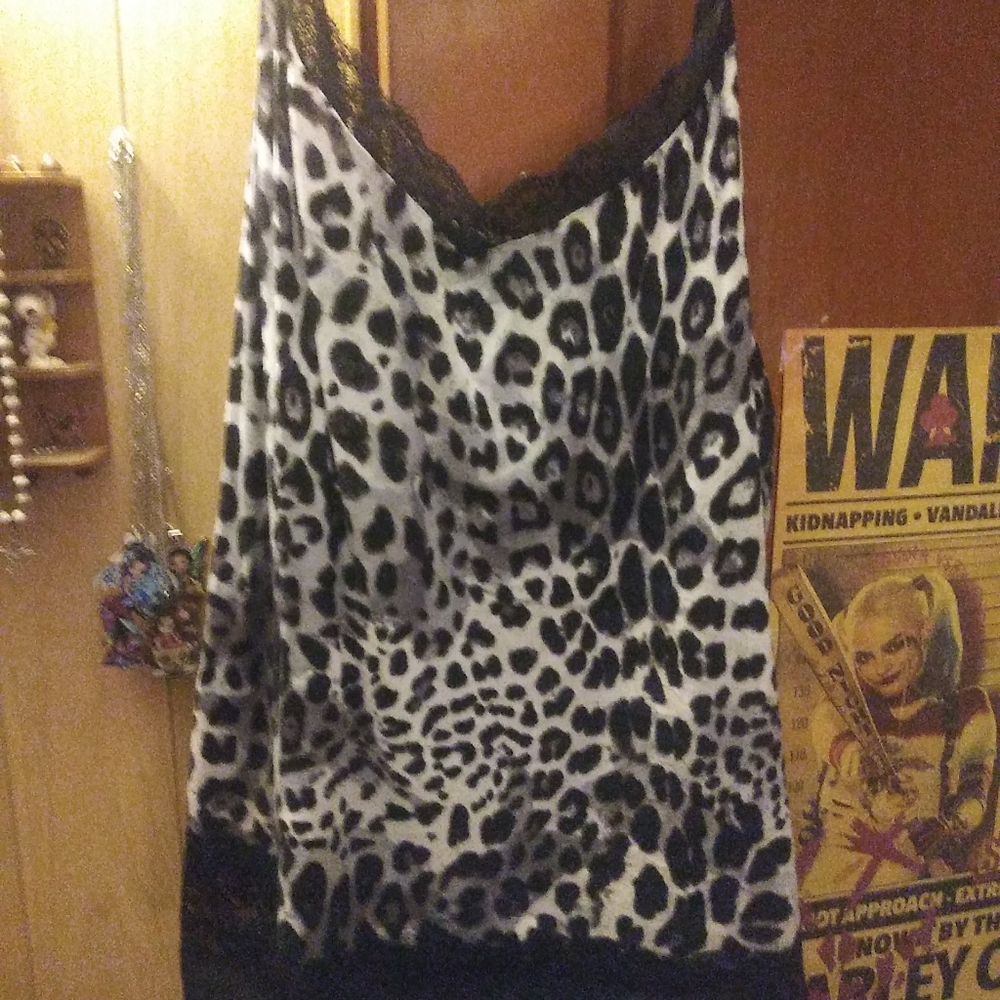 Lane bryant cheetah tank